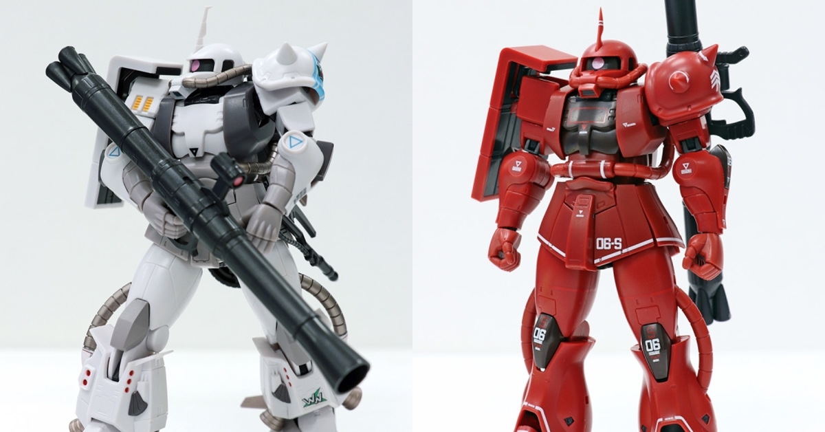 [D.M.S. 玩具報告] 自護兩大皇牌 - 紅 VS 白！Robot Tamashii Side MS - MS-06S VS MS-06R1A