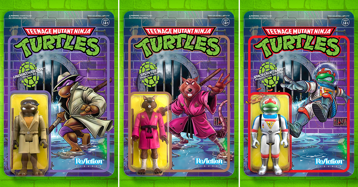 老鼠師父終於現身！ Super7 ReAction Figures 系列《忍者龜》Teenage Mutant Ninja Turtles 3.75 吋吊卡玩具第二波