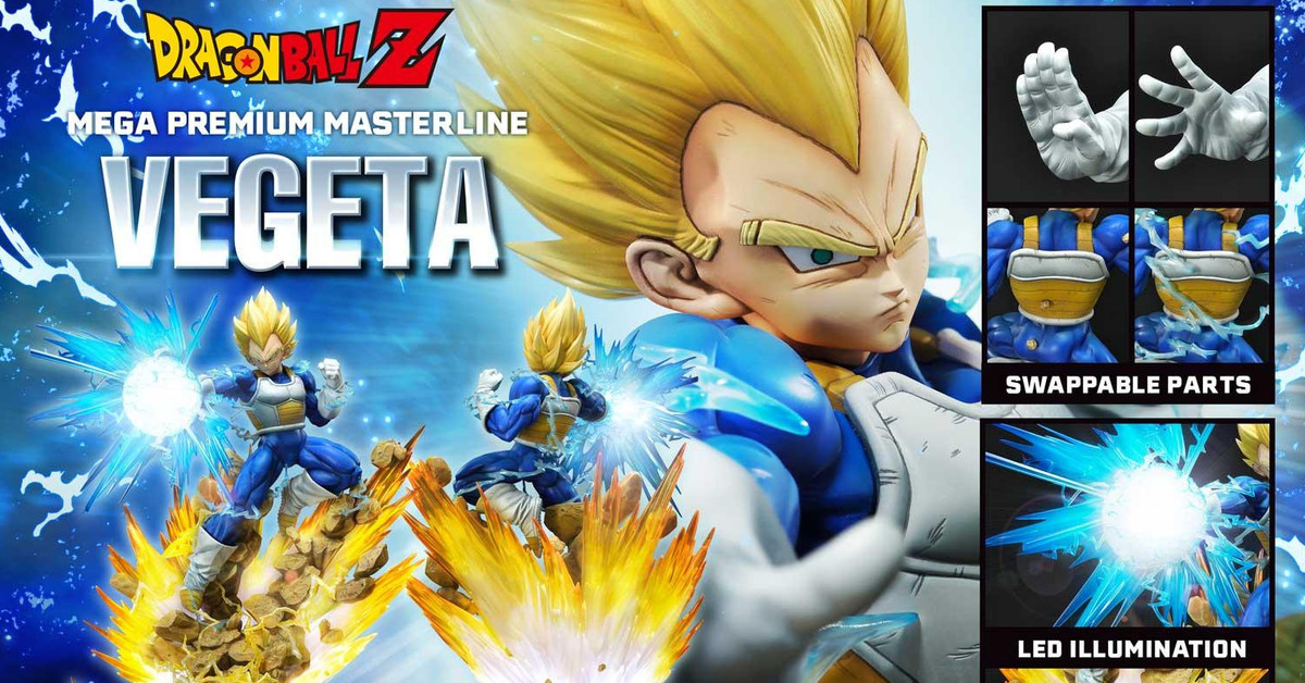 壓倒性的大爆炸攻擊！PRIME1STUDIO×MegaHouse《七龍珠Z》MEGA PREMIUM MASTERLINE 貝吉塔（超級賽亞人）1/4比例雕像 