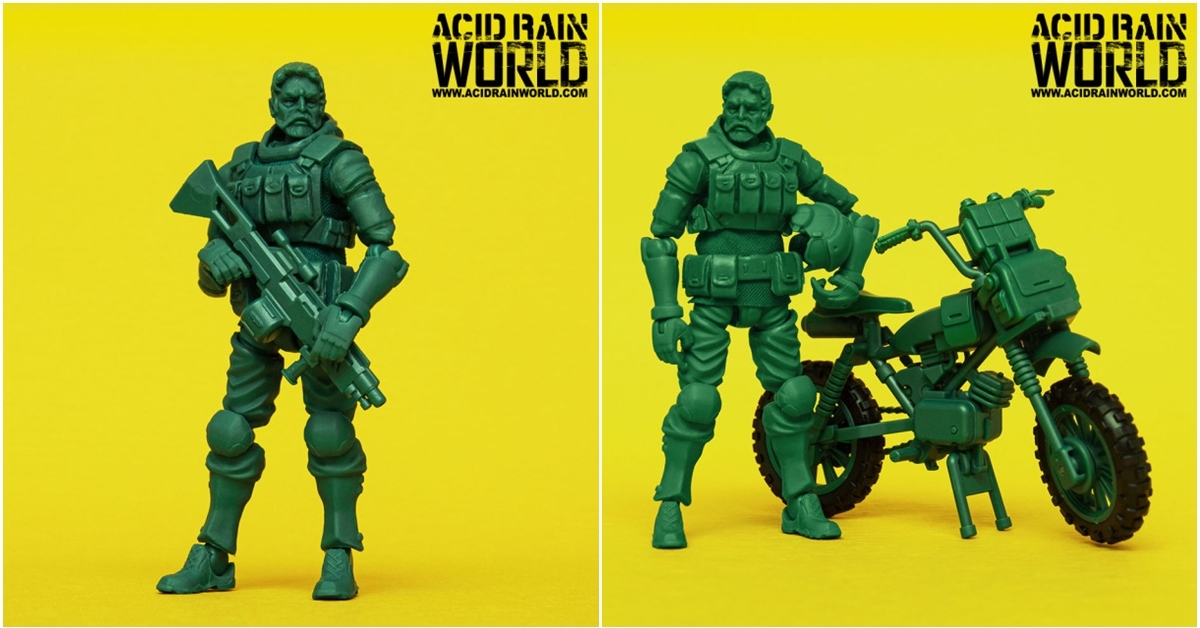 結合懷舊元素與高可動人物素體，「ACID RAIN WORLD」1:18綠兵系列全新角色《綠兵鮑勃》登場！