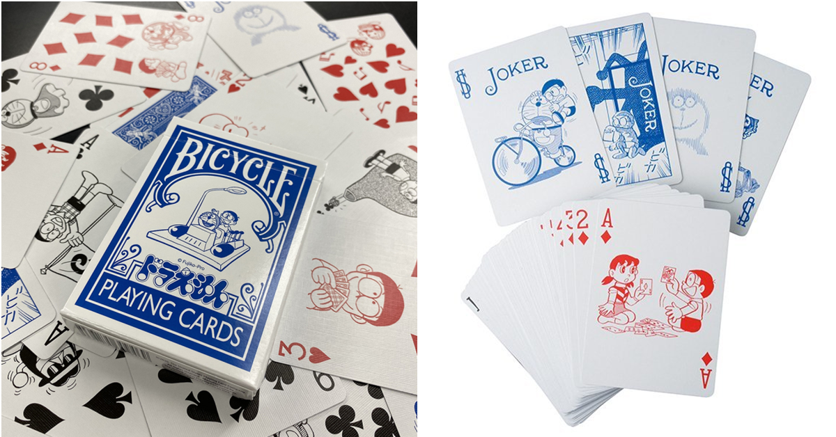 懷舊的插圖融入卡牌！MEDICOM TOY 推出「哆啦A夢BICYCLE 撲克牌」