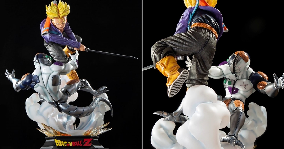 瞬間斬殺！SOUL WING《七龍珠Z》超級賽亞人特南克斯 vs 機械弗利沙 1/4比例場景雕像