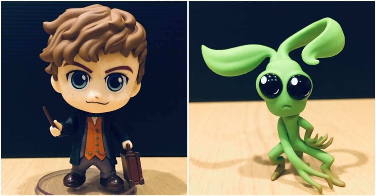 奇獸學家的可愛化身 Hot Toys Cosbaby : COSB516 怪獸與葛林戴華德的罪行 紐特＆皮奇套裝組