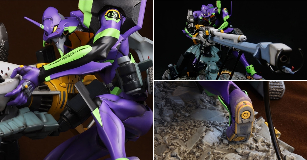 海洋堂「EVANGELION Movie Scene STATUE 新劇場版：序 初號機」大魄力80公分雕像！