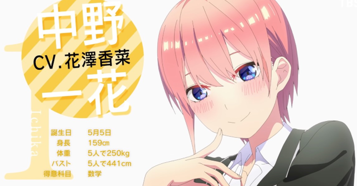 為《五等分的新娘∬》動畫開播搶先熱身～中野五胞胎個人PV 連續五週輪番推出！