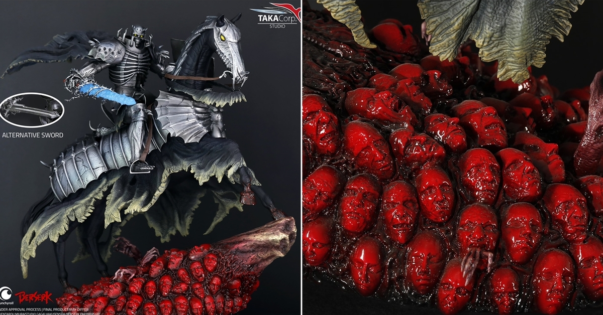 Taka Corp Studio《烙印勇士》骷髏騎士 1/6比例限量雕像 遍佈大地的血淋淋臉孔震撼呈現！