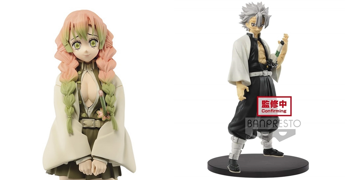 BANPRESTO 景品《鬼滅之刃》FIGURE絆之裝 拾肆之型 ：甘露寺蜜璃（泛黃配色） / 不死川實彌