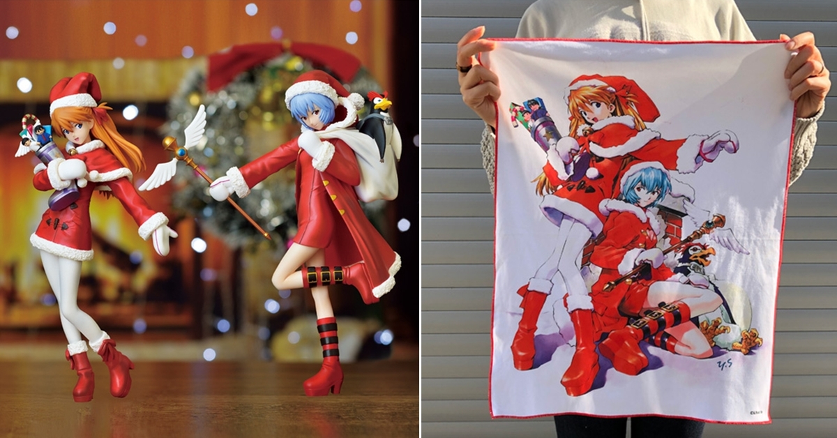 EVASTORE限定 SEGA景品「聖誕節 明日香&零 ver.1.5」Christmas FIGURE大掛布套組