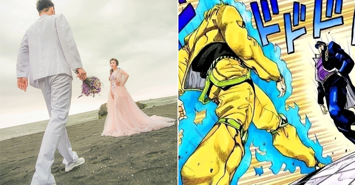 JO粉刷一波祝福～網友曬「JOJO立婚紗照」重現DIO vs 承太郎經典一幕！
