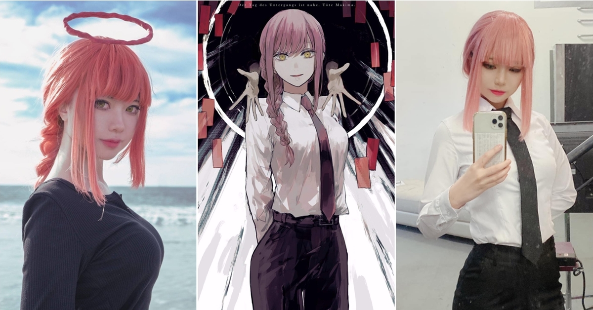 人氣coser「Rinn小采」還原《鏈鋸人》女神瑪奇瑪 網友搶當狗：汪汪汪！