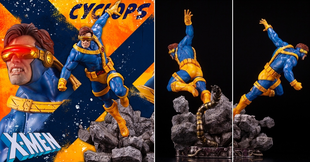 壽屋 FINE ART STATUE 系列 X-MEN「獨眼龍」1/6比例全身雕像 躍動姿態完美呈現！