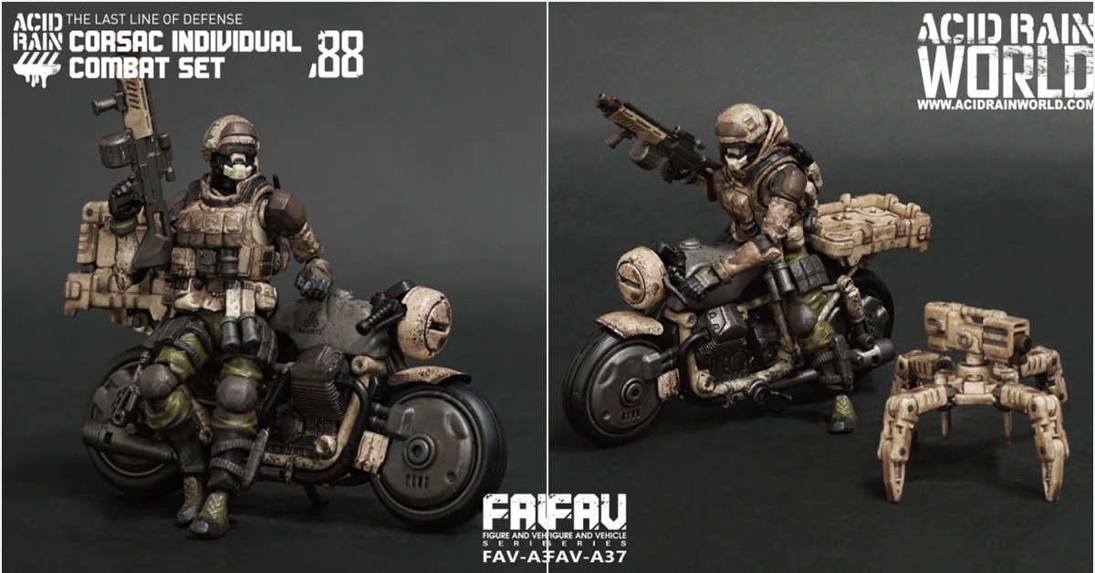 沙漠之迅狐！「ACID RAIN WORLD」1:18可動人偶系列_FAV-A37《沙狐單兵作戰套裝》
