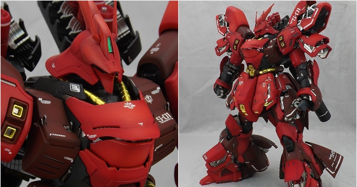 MG Sazabi ver.Ka 陰影塗裝