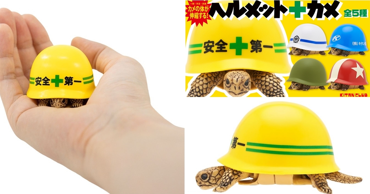 防護再升級！奇譚俱樂部「安全帽+烏龜」趣味轉蛋 縮入殼內就安全第一啦～