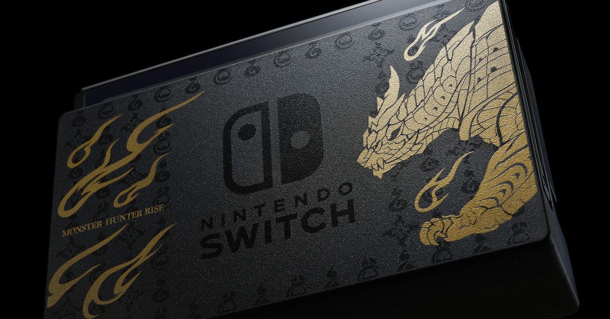 任天堂確定即將推出《魔物獵人 崛起》主題Switch主機　連Pro搖桿也佈滿怨虎龍