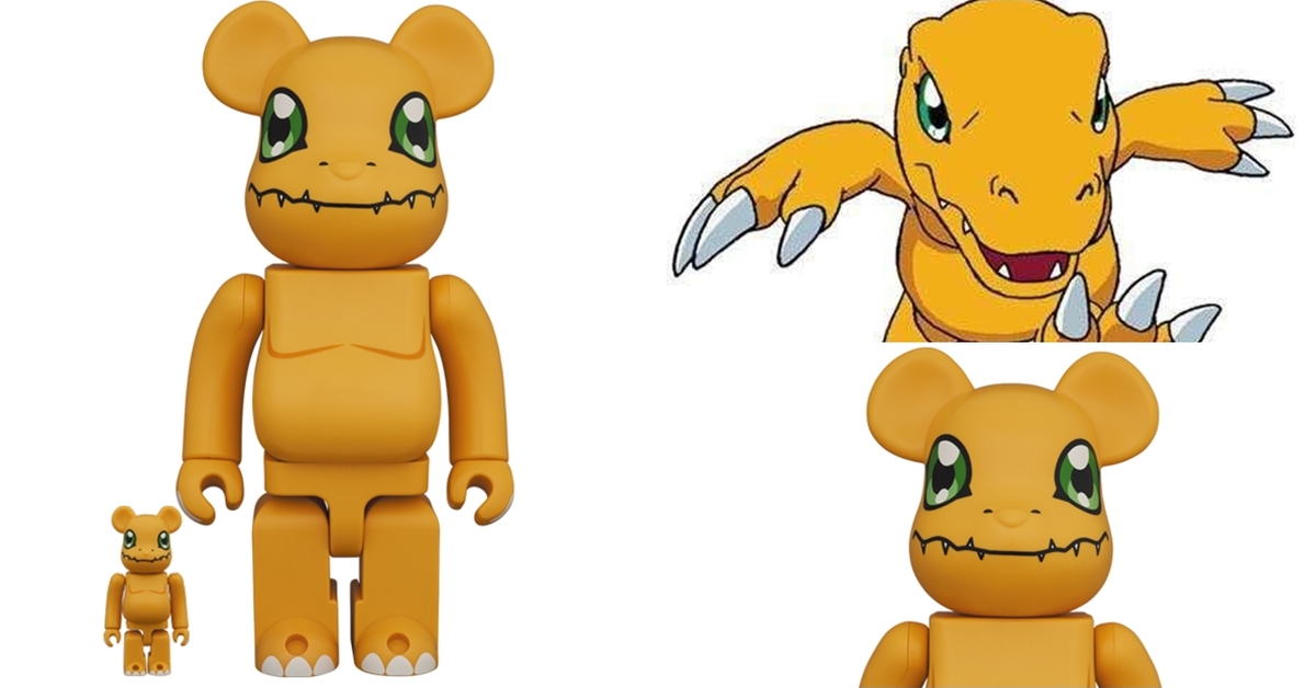 亞古獸熊化～MEDICOM TOY BE@RBRICK ×《數碼寶貝》亞古獸 100% & 400% 同步現身