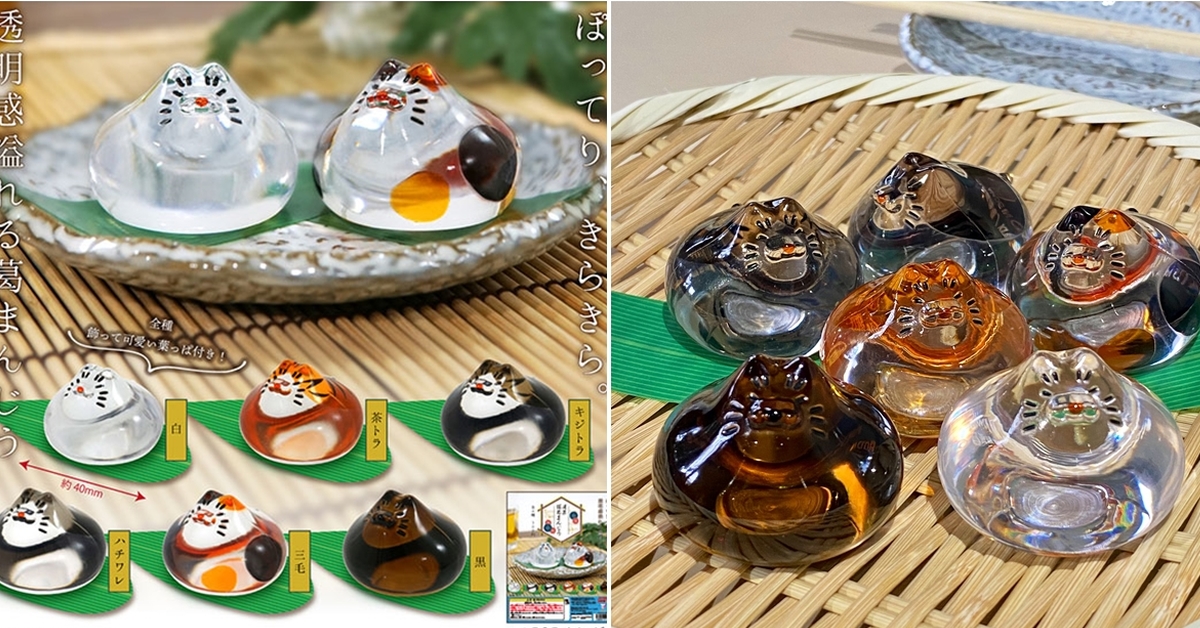 奇譚俱樂部「貝貓商事 迷菓 貓葛饅頭」轉蛋 透明水感清涼消暑～
