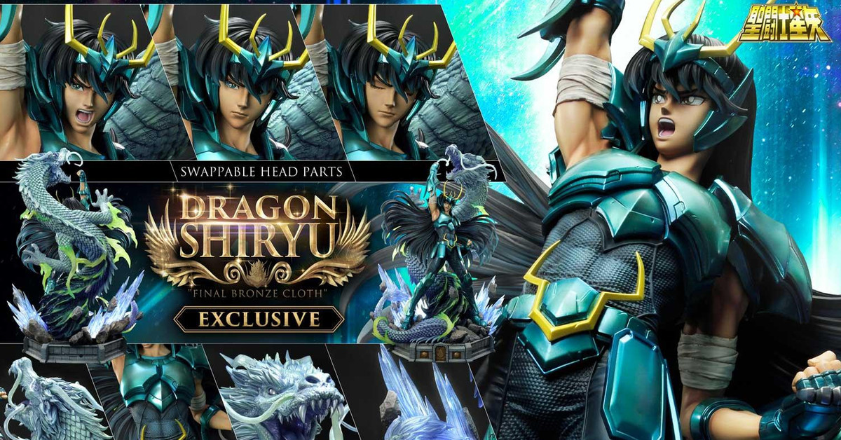 盧山升龍霸！Prime 1 Studio《聖鬥士星矢》天龍座紫龍 最終青銅聖衣EX版 1/4比例場景雕像