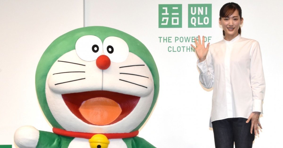 哆啦A夢×綾瀨遙首度同框UNIQLO記者會　並成為全球首位非真人永續發展大使