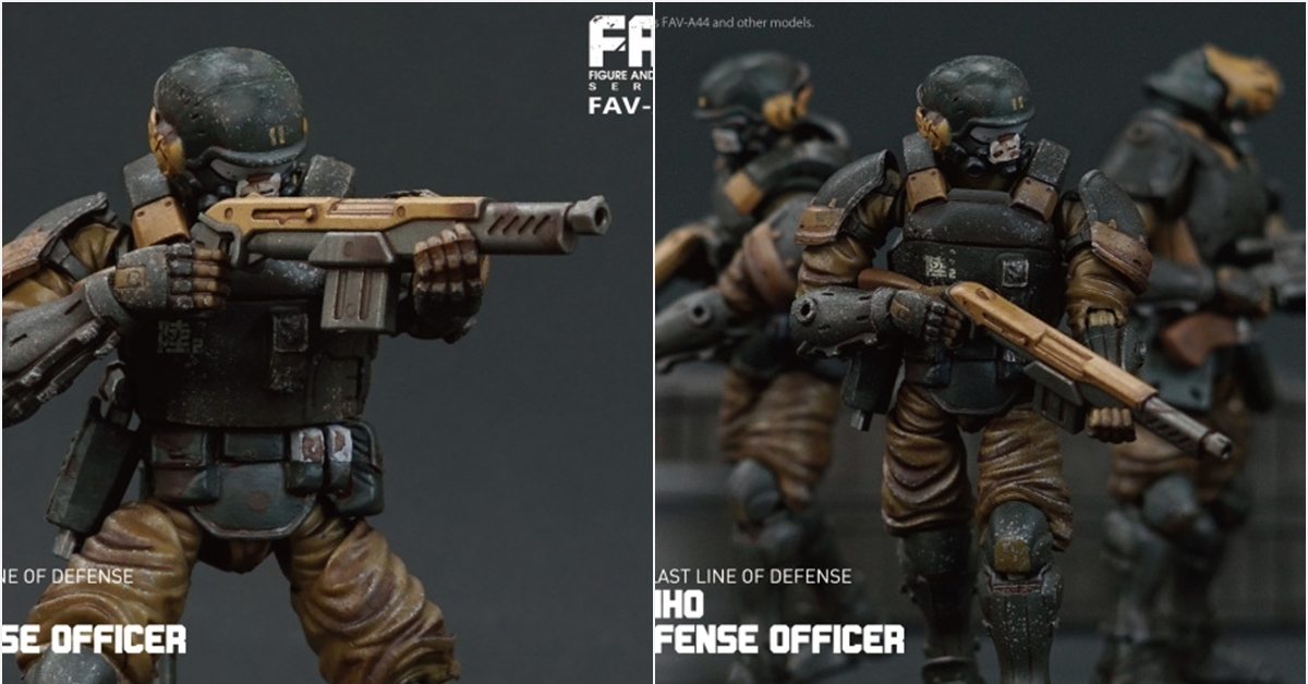 海堡防衛菁英！「ACID RAIN WORLD」1:18可動人偶系列_FAV-A44《海堡自護官》