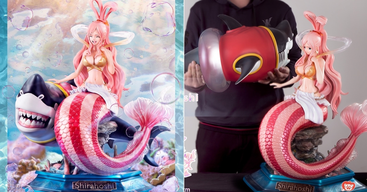 SOUL WING《航海王》白星公主&愛鯊梅卡洛 場景雕像 最美人魚大份量登場！