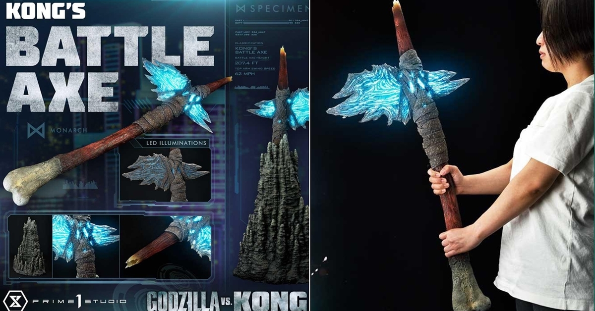 Prime 1 Studio《哥吉拉大戰金剛》95公分「金剛戰斧 Kong's Battle Axe」道具複製品