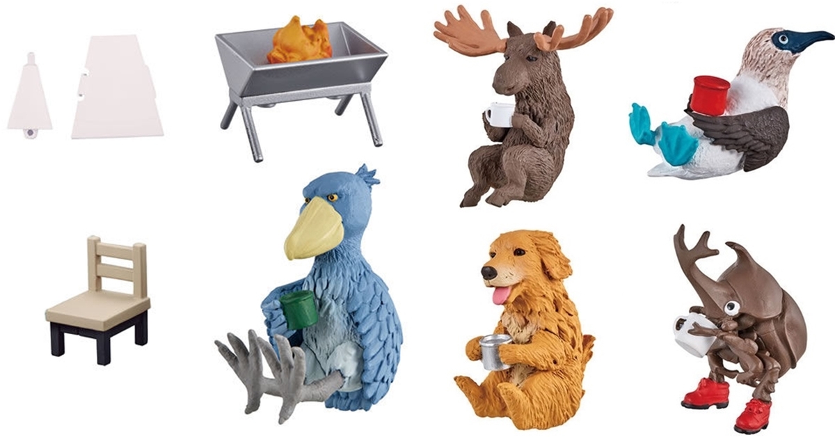 萬代 GASHAPON 療癒第二彈「動物露營 02」轉蛋 更多可愛動物與露營用具來啦！