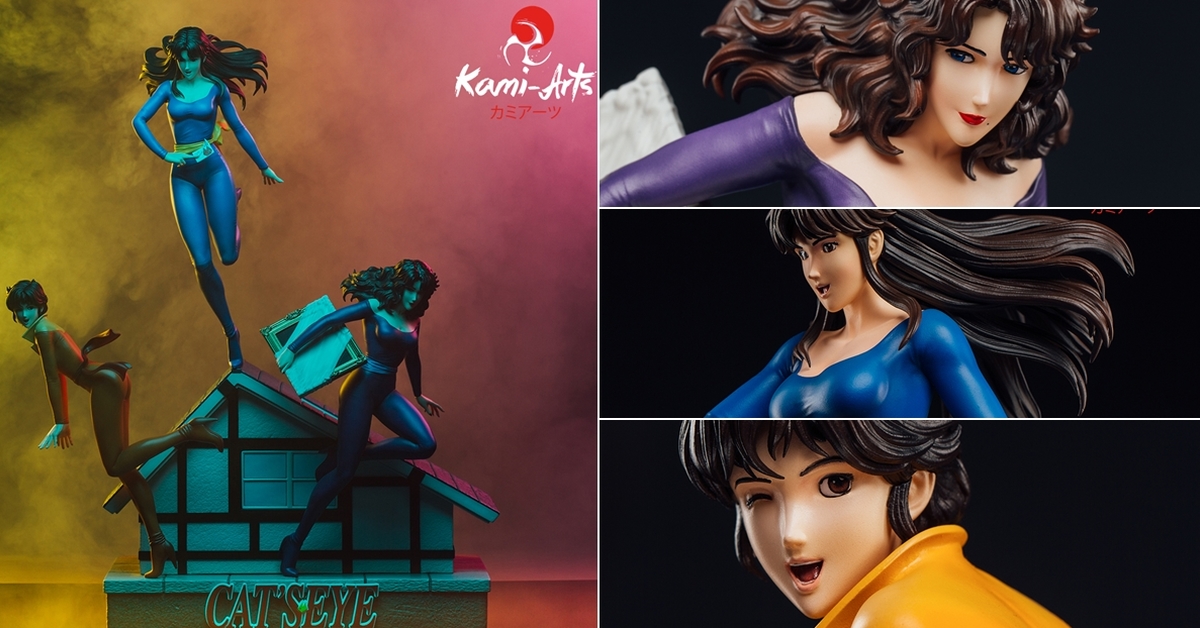  KAMI-ARTS《貓眼》貓眼三姊妹 1/6 比例限量雕像 緊身衣怪盜準備來偷心～