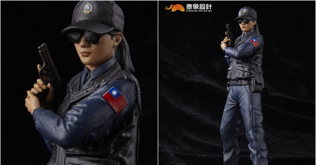 泰象設計－國軍守護家園系列『中華民國憲兵：黑色勤務服 Ver.（ROC Military Police）』1/10 比例全身雕像作品！忠貞登場！