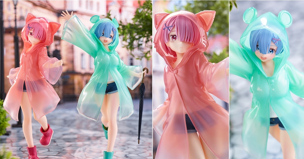 SEGA景品《Re:從零開始的異世界生活》穿著雨衣的「拉姆／雷姆 雨天Ver.」SPM FIGURE