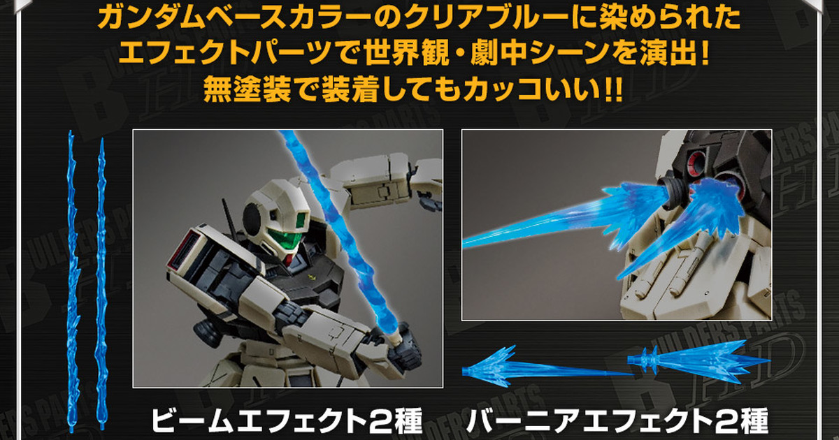 鋼彈基地限定『1/100 比例 機動戰士特效零件組01(透明藍)』06 月發售！