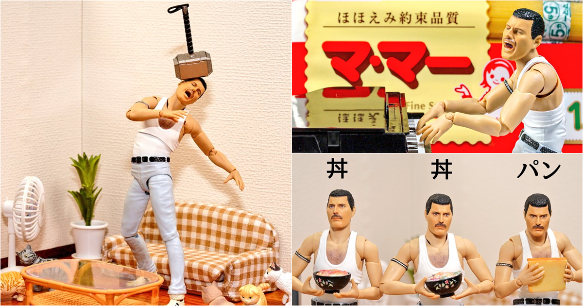這圖有聲音！日本推主大玩「皇后合唱團」可動模型　惡搞經典名曲引網友熱論