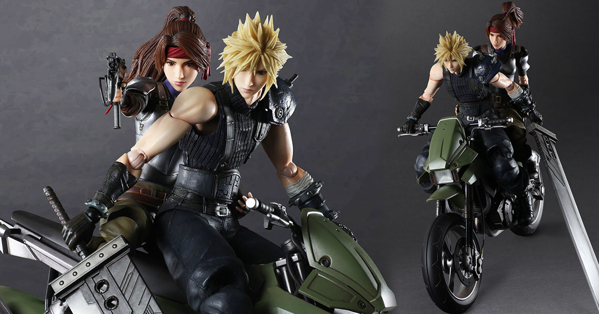 真女主角登場！PLAY ARTS改『FF7重製版 潔西＆機車套組』明年 03 月發售