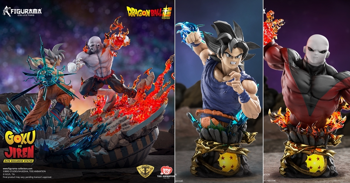 Figurama Collectors《七龍珠超》悟空vs吉連 1/6比例雕像 替換上身完整重現力量大會對決！