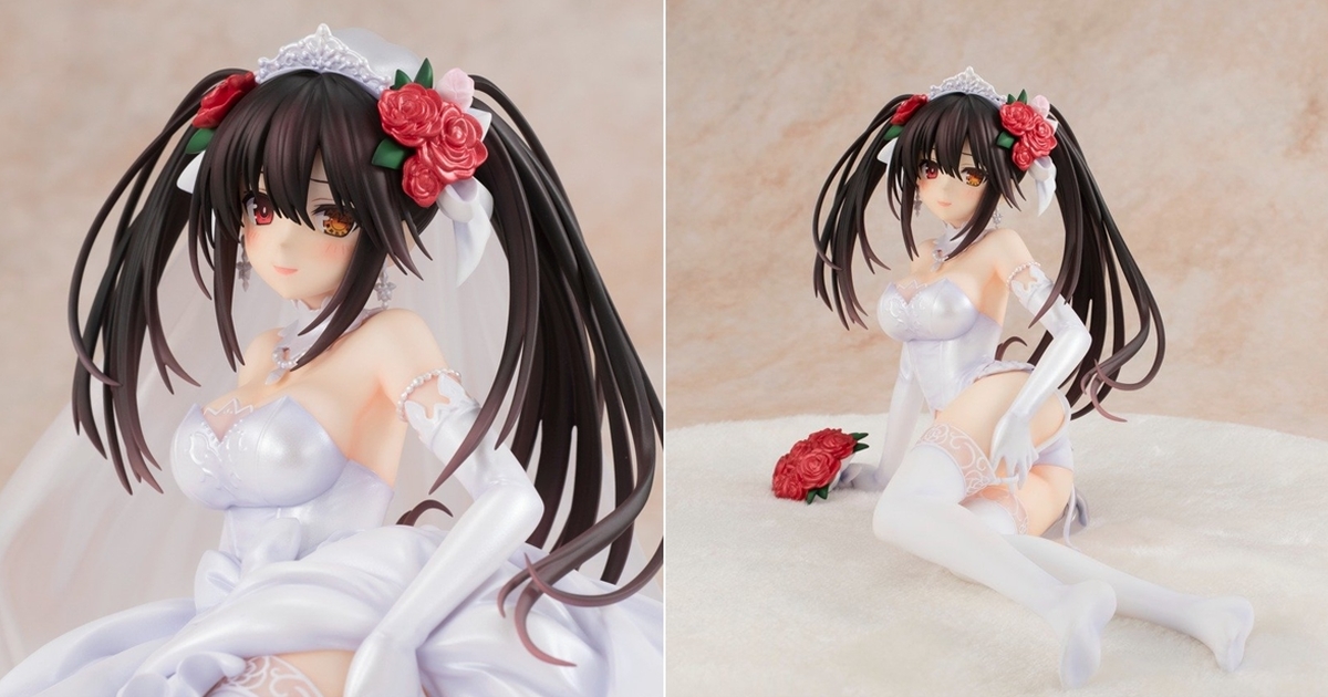 狂三我婆！KDcolle《約會大作戰DATE A LIVE》原作版 時崎狂三 結婚禮服Ver. 1/7比例模型