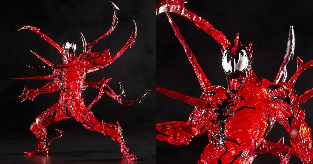 血紅殘暴再登場！海洋堂 Amazing Yamaguchi Marvel「屠殺 血蜘蛛」限定透明 ver.