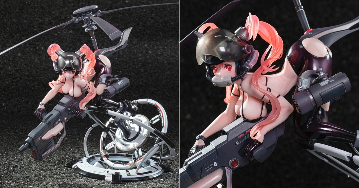 Jis studio「少女機」1/7比例模型 直升機美少女性感起飛！