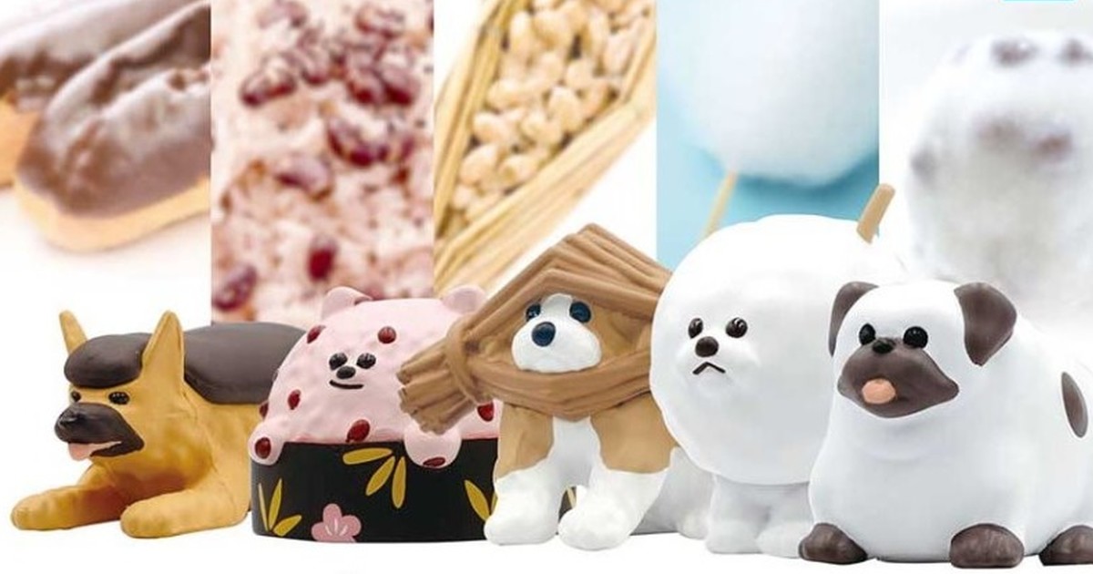  豆大福化身巴哥犬～Qualia療癒第二彈「由食物成長出的狗狗 2」吊飾轉蛋 