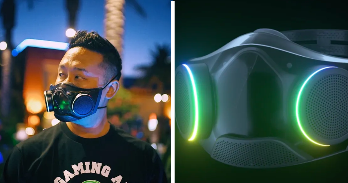 「 Razer Zephyr」RGB口罩徵求測試人員  造型更新或能放大說話與通風!