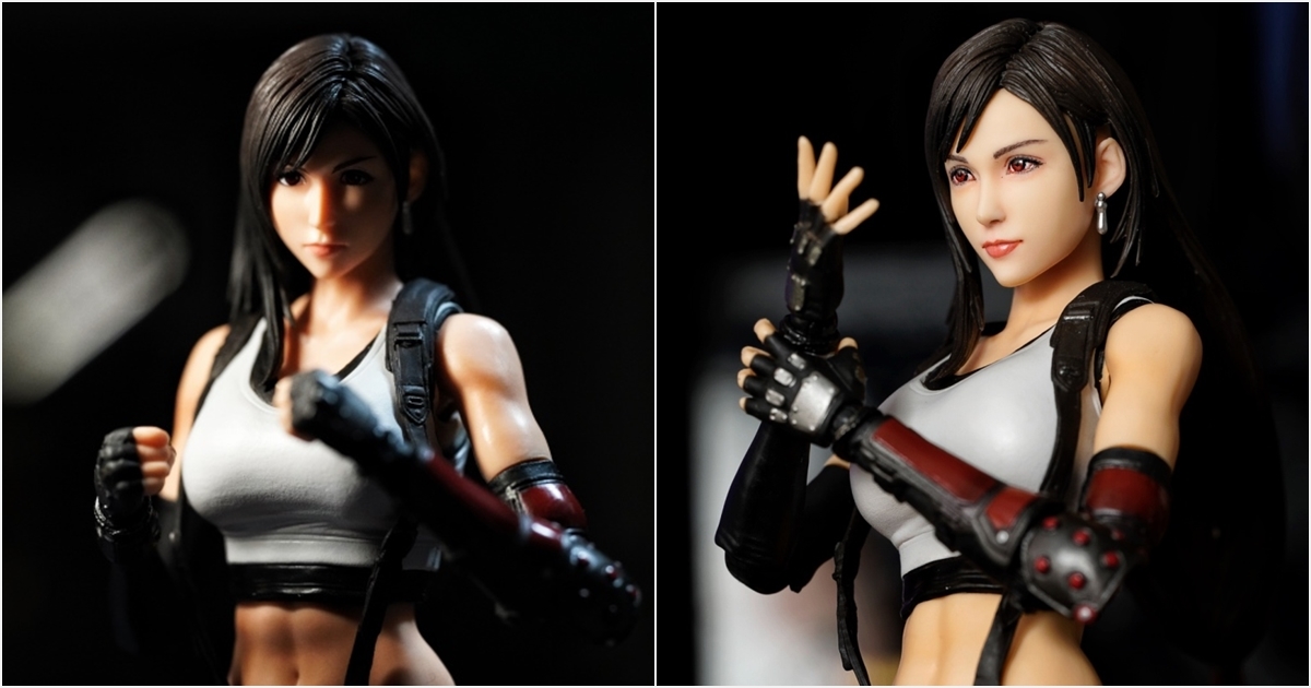 Final Fantasy VII Remake Tifa Lockhart/Playarts 改 模型（改臉前後）