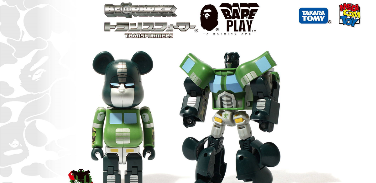 可變形的熊熊！BE@RBRICK × 變形金剛 × BAPE「柯博文 迷彩綠 200%」限定登場