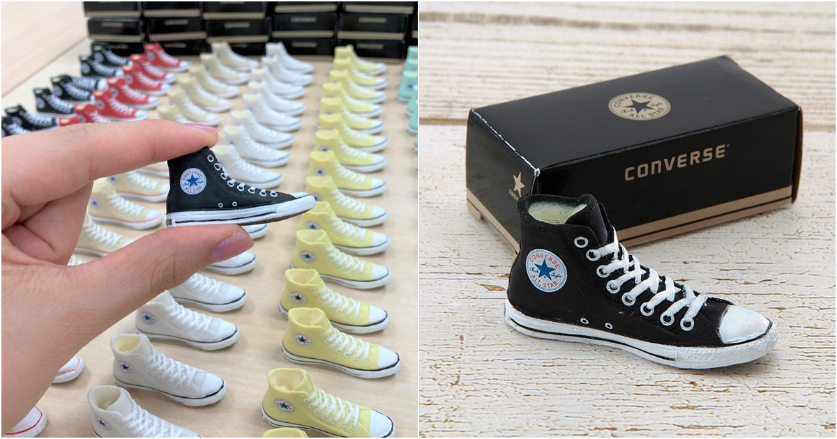 當時尚潮鞋化身迷你文具　日本文具大廠推出CONVERSE ALL STAR帆布鞋迷你橡皮擦