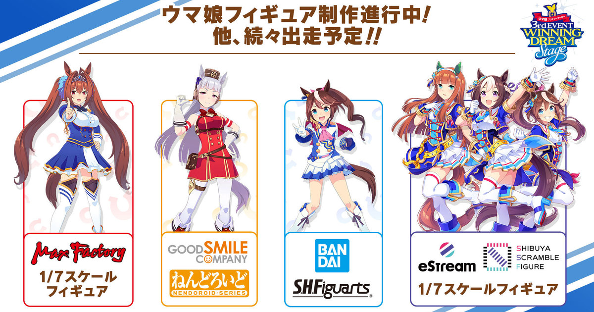 《賽馬娘》模型商品最新情報發表 萬代、ALTER、好微笑、MAX FACTORY 全到齊！