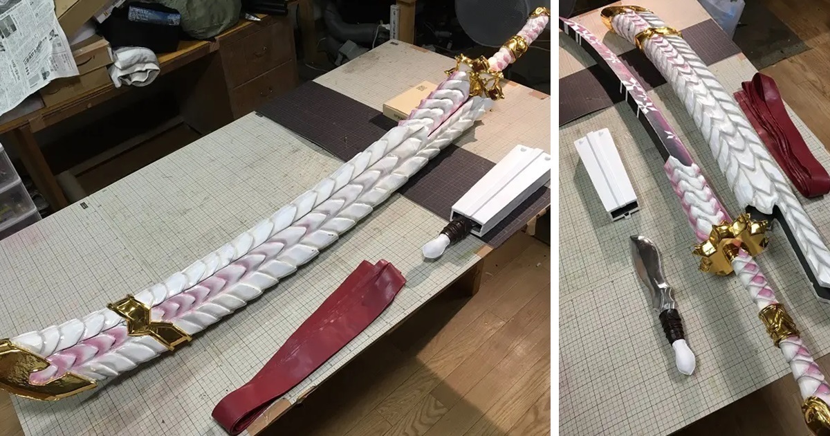日本達人自製《魔物獵人》泡狐龍太刀 精美製作彷彿從遊戲中實體化！