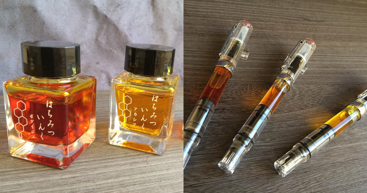 可食用？不可食用？日本文具品牌尚貴堂「蜂蜜墨水」　逼真香氣讓文具控們真假難辨！