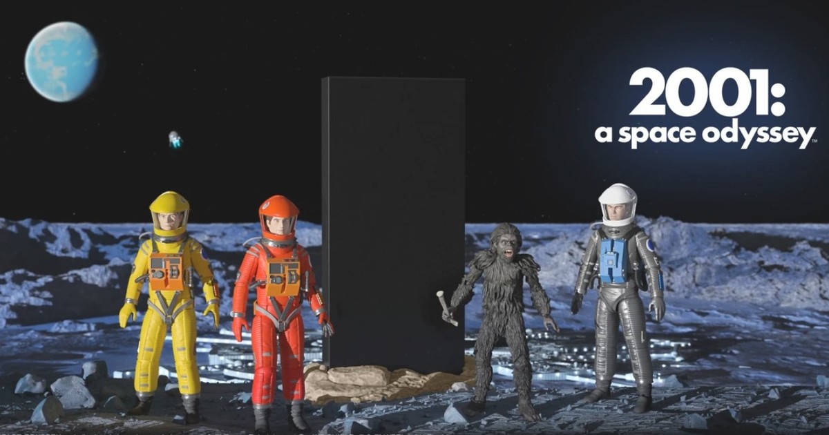 SUPER7 ULTIMATES! 系列《2001太空漫遊》劇中經典的太空人、遠古猿猴 7吋可動人偶