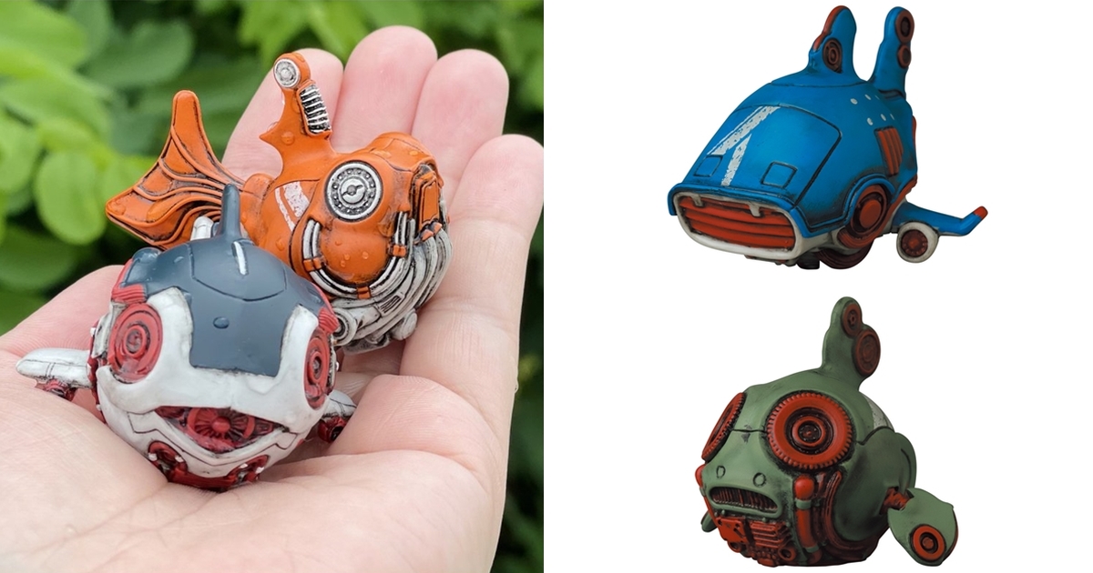 MEDICOM TOY × 村瀬材木「轉蛋機甲魚」（カプセル ウオメカ）結合水生生物與機械、獨特的未來感造型！