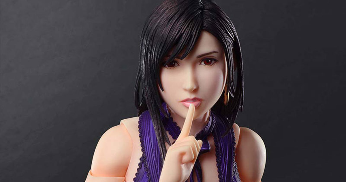 誘人禮服造型登場『PLAY ARTS改《FFVII 重製版》蒂法 禮服Ver.』可動人偶明年 06 月發售！