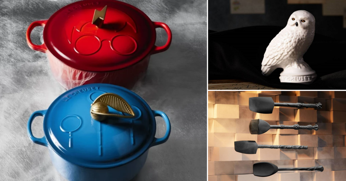 最強巫師必備！「Le Creuset × 哈利波特」限定聯名廚具 魔杖變鏟勺、嘿美派鳥超可愛