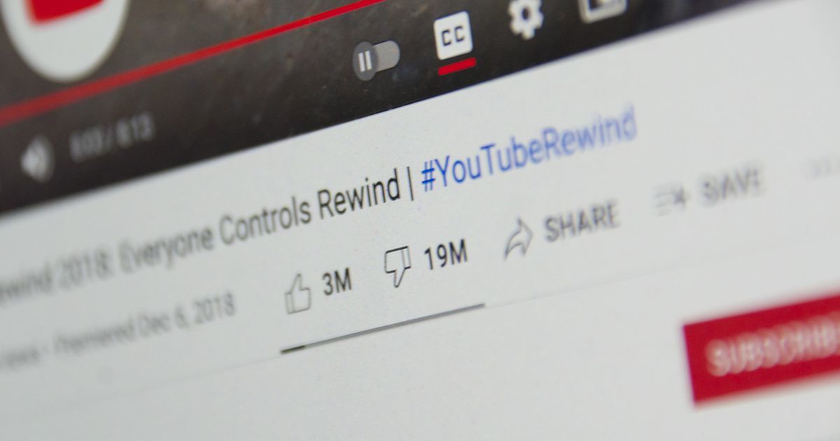 YouTube宣布將取消公開顯示倒讚數量　來遏止惡意網友利用洗倒讚霸凌影片創作者